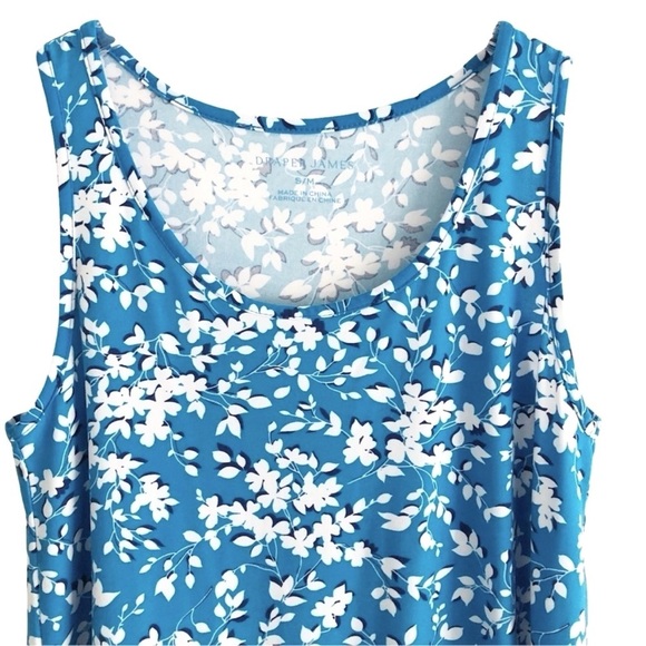 NWT Draper James Grace & Charm Ruffle Nightie Bluebell Floral Print Slip Dress - Picture 4 of 12